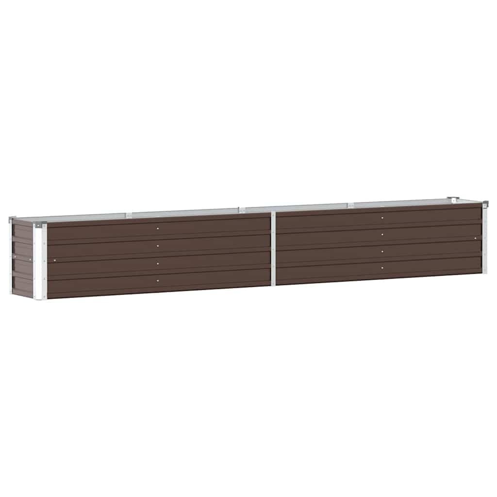 Verhoogde Plantenbak Staal 320x40x45cm Bruin - 34% Korting