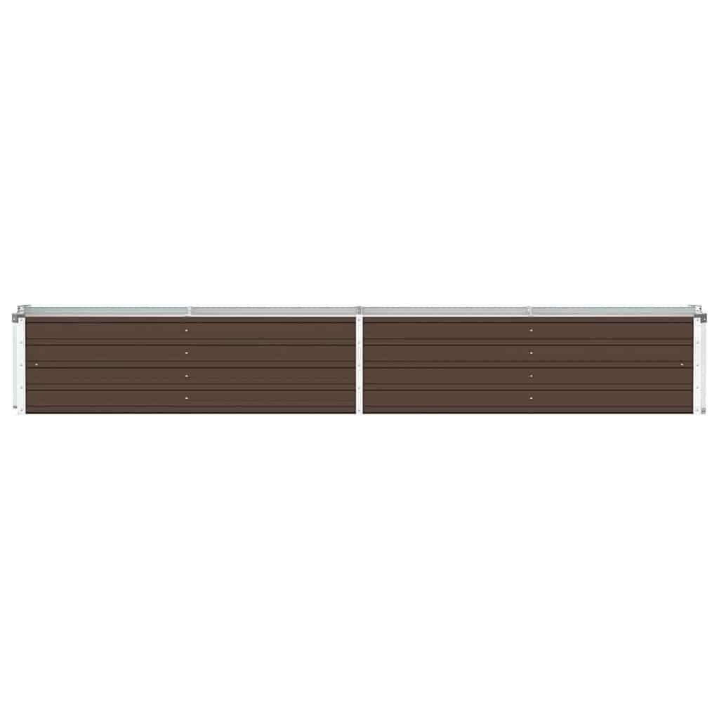 Verhoogde Plantenbak Staal 320x40x45cm Bruin - 34% Korting