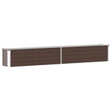 Verhoogde Plantenbak Staal 320x40x45cm Bruin - 34% Korting