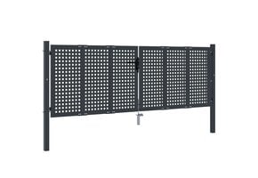 VidaXL Poort Staal Antraciet 300x125 cm - 35% Korting
