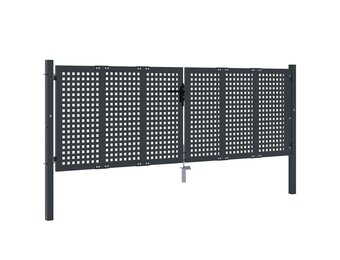 VidaXL Poort Staal Antraciet 300x125 cm - 35% Korting