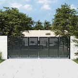 VidaXL Poort Staal Antraciet 300x125 cm - 35% Korting