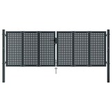 VidaXL Poort Staal Antraciet 300x125 cm - 35% Korting