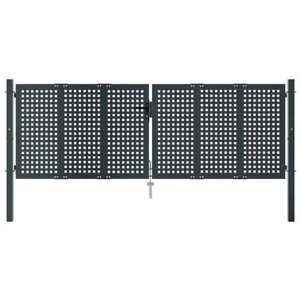 VidaXL Poort Staal Antraciet 300x125 cm - 35% Korting