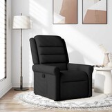 Verstelbare Fauteuil van Stof - Zwart - 35% Korting
