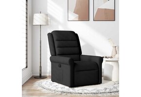 Zwarte Verstelbare Stoffen Fauteuil - 47% Korting