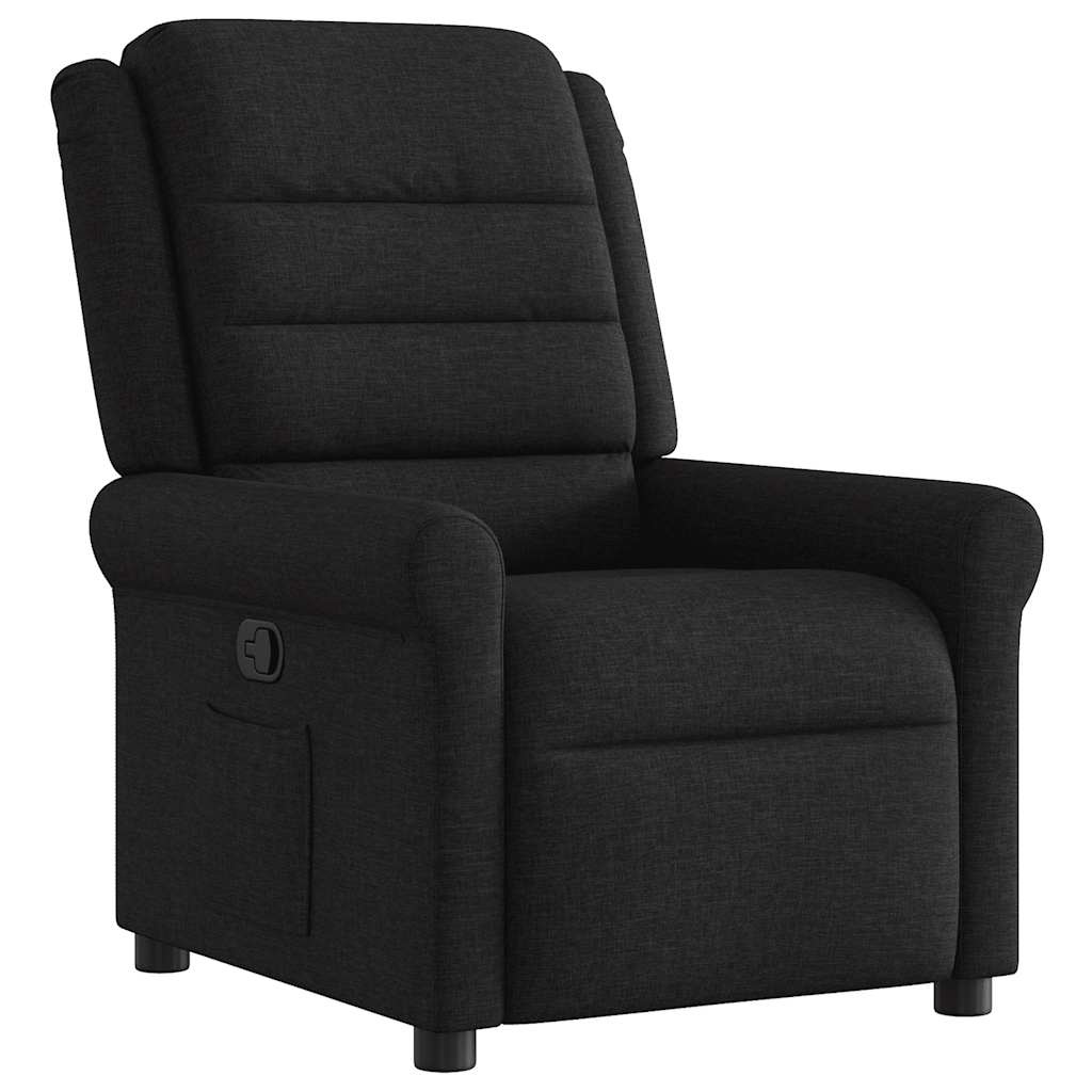 Verstelbare Fauteuil van Stof - Zwart - 35% Korting
