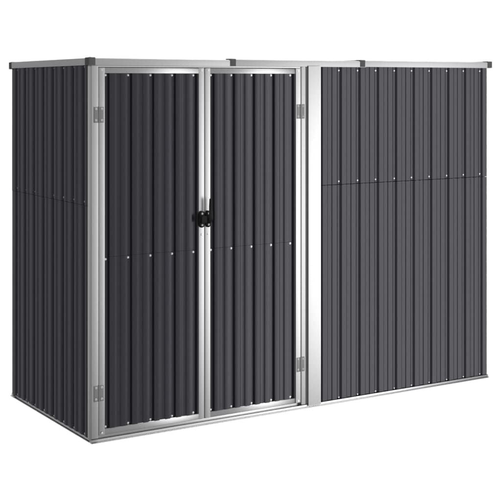 VidaXL Tuinschuur 225x89x161 cm Gegalvaniseerd Staal Antraciet - 35% Korting