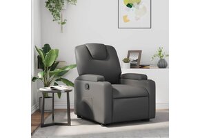 Verstelbare Fauteuil Kunstleer Grijs - 47% Korting