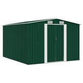 VidaXL Tuinschuur Metaal Groen 257x298x178 cm - 60% Korting