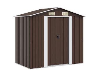 vidaXL Tuinberging 204x132x186 cm Staal Bruin - 60% Korting