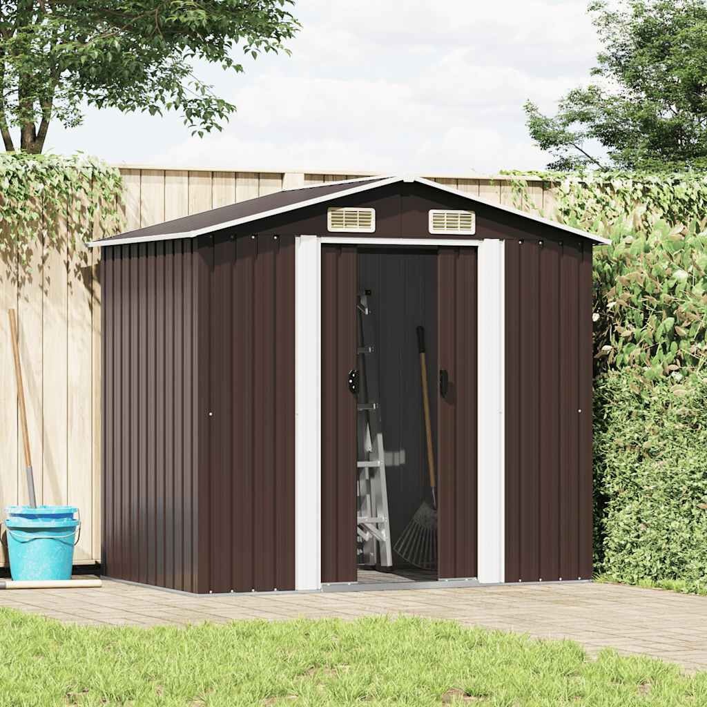 vidaXL Tuinberging 204x132x186 cm Staal Bruin - 60% Korting