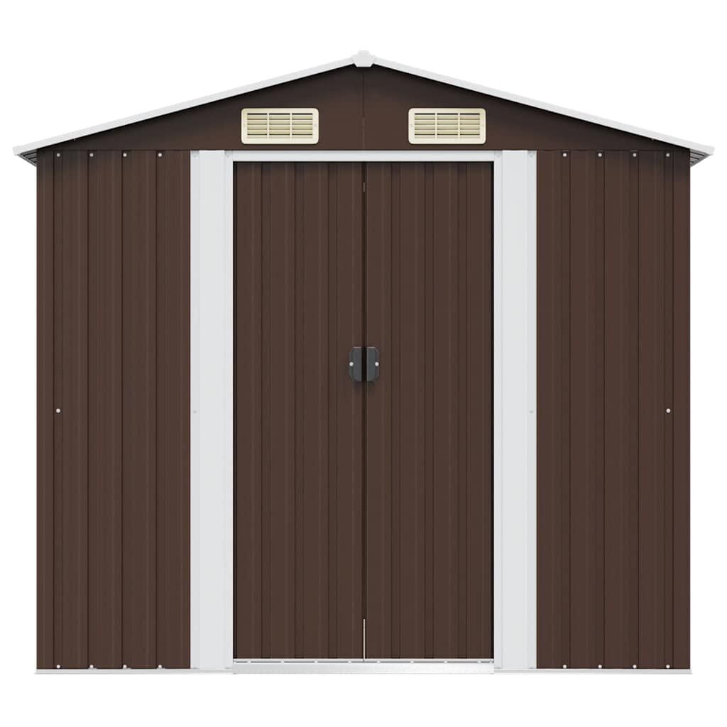 vidaXL Tuinberging 204x132x186 cm Staal Bruin - 60% Korting
