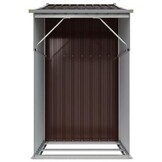 VidaXL Tuinschuur 277x93x179 cm Staal Bruin - 55% Korting