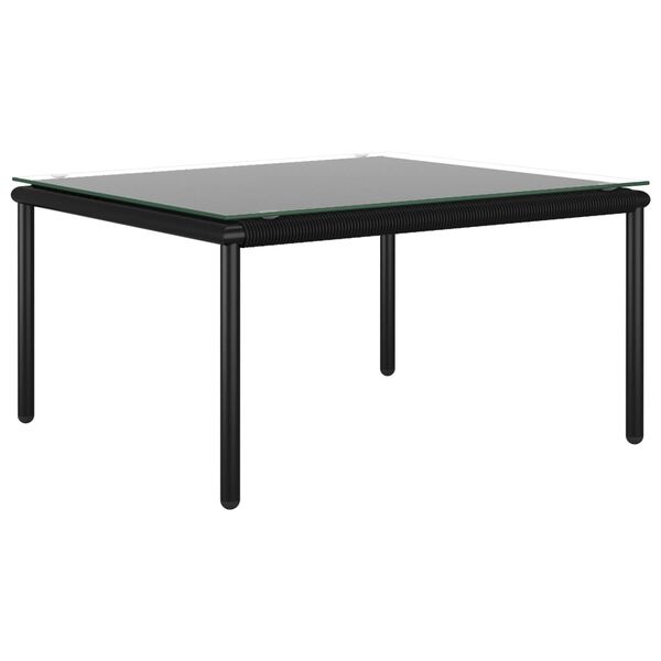 Loungeset PVC Zwart 6-delig met Kussens - 35% Korting