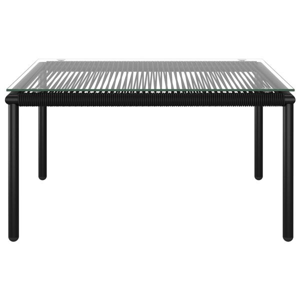 Loungeset PVC Zwart 6-delig met Kussens - 35% Korting
