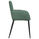 vidaXL Eettafelstoelen 2 st Zeegroen Fluweel 56.5x50x85 cm - 34% Korting