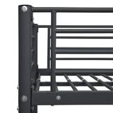 vidaXL Stapelbed Metaal Zwart 90x200 cm - 55% Korting