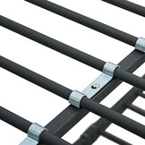 vidaXL Stapelbed Metaal Zwart 90x200 cm - 55% Korting