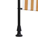 Rolgordijn voor buiten oranje/wit 200x270 cm - 34% korting
