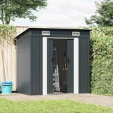 VidaXL Tuinschuur Staal Antraciet 190x124x181cm - 35% Korting