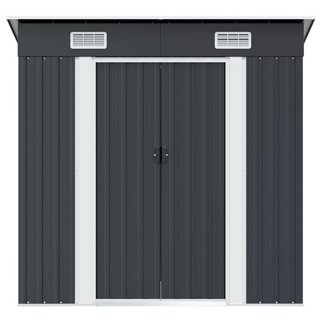 VidaXL Tuinschuur Staal Antraciet 190x124x181cm - 35% Korting