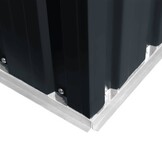 VidaXL Tuinschuur Staal Antraciet 190x124x181cm - 35% Korting