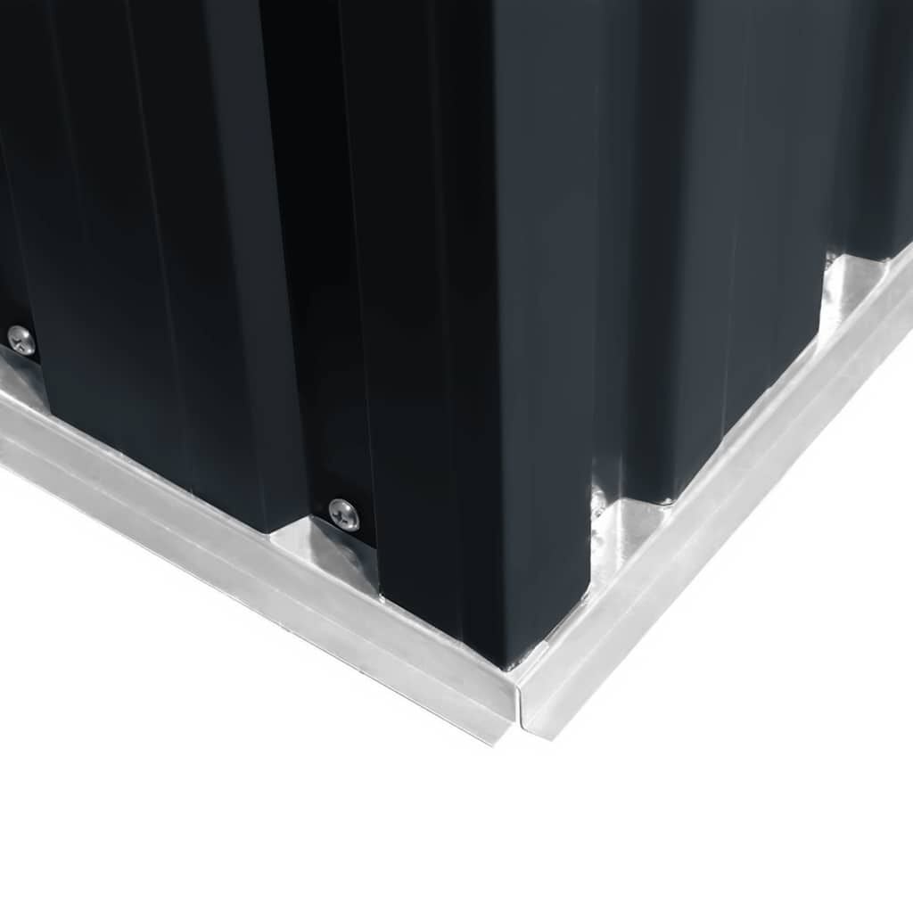VidaXL Tuinschuur Staal Antraciet 190x124x181cm - 35% Korting