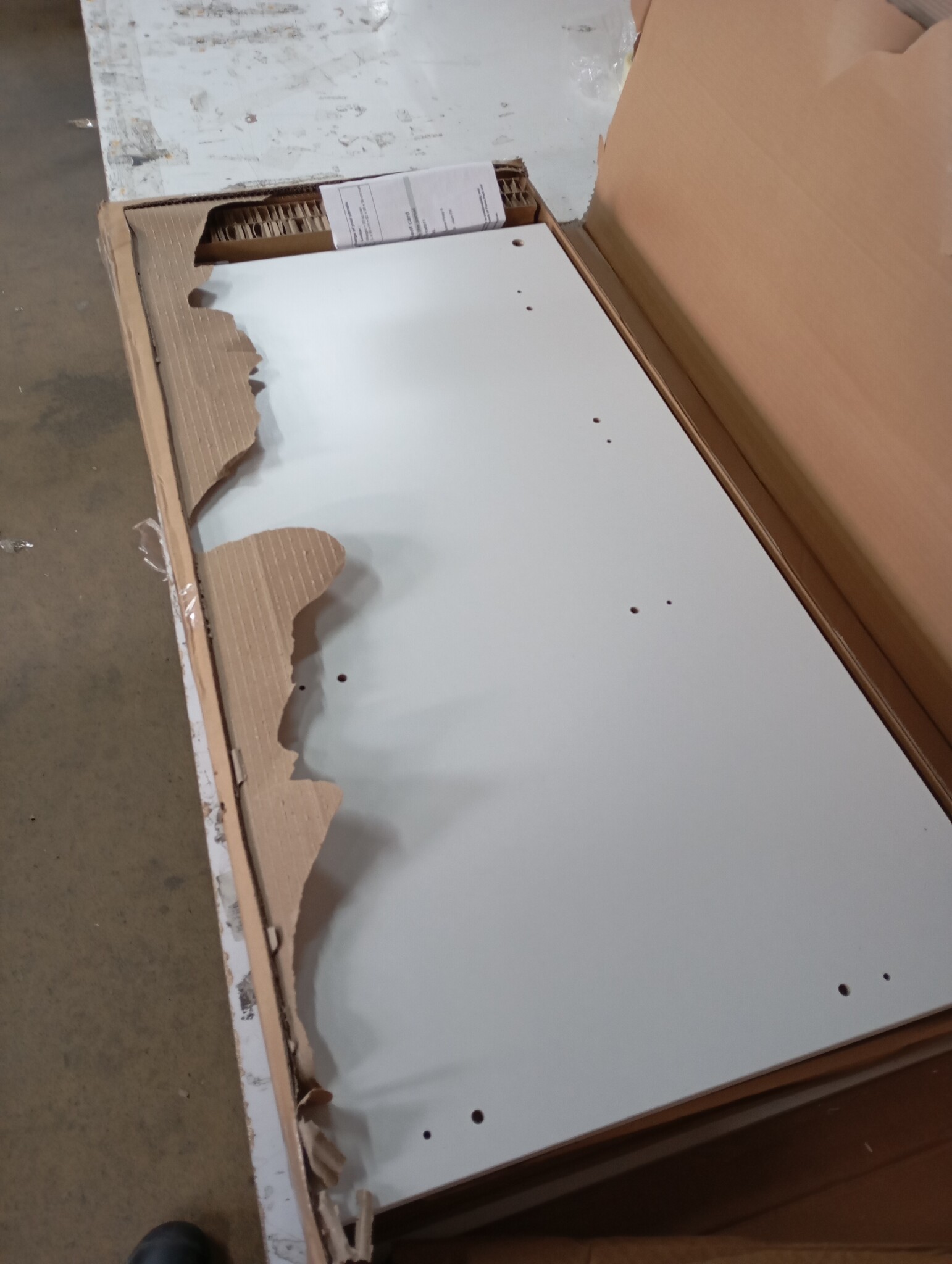 Wit Hoekbureau 145x100x76 cm Bewerkt Hout - 60% Korting
