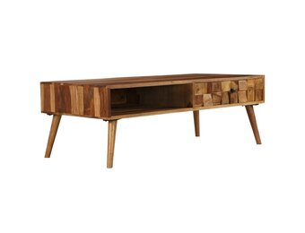 Salontafel 110x50x37 cm Sheeshamhout Honingkleur - 54% Korting