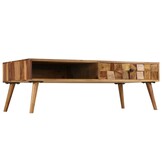 Salontafel 110x50x37 cm Sheeshamhout Honingkleur - 54% Korting