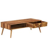 Salontafel 110x50x37 cm Sheeshamhout Honingkleur - 54% Korting