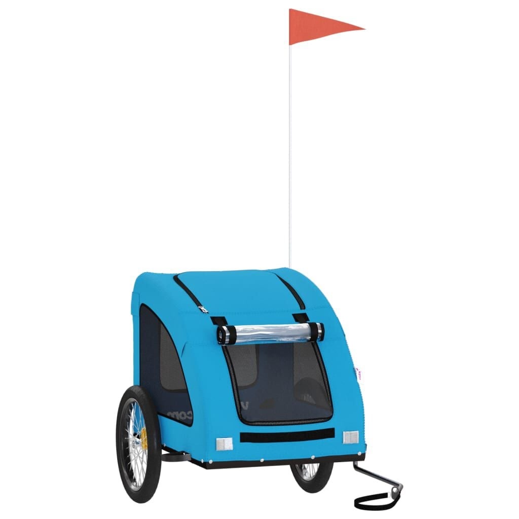 Hondenfietskar Blauw - Oxford Stof & Ijzer - 58% Korting