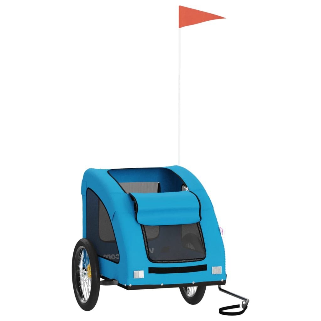 Hondenfietskar Blauw - Oxford Stof & Ijzer - 58% Korting