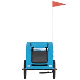 Hondenfietskar Blauw - Oxford Stof & Ijzer - 58% Korting