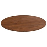 vidaXL Eikenhout Tafelblad Rond Donkerbruin 70 cm - 58% Korting