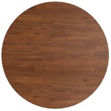 vidaXL Eikenhout Tafelblad Rond Donkerbruin 70 cm - 58% Korting