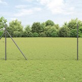 VidaXL Hexagon Hek 1,4 x 25 m PVC Grijs - 32% Korting