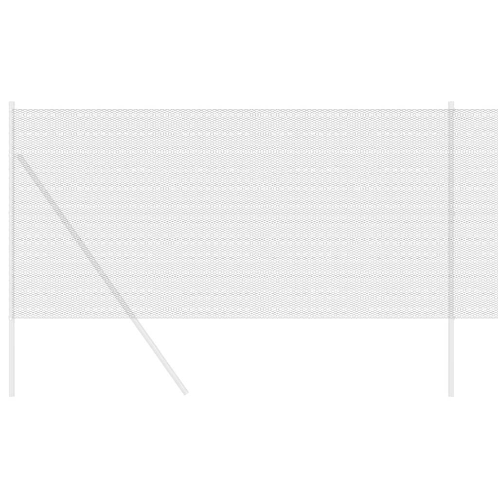 VidaXL Hexagon Hek 1,4 x 25 m PVC Grijs - 32% Korting