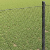 VidaXL Hexagon Hek 1,4 x 25 m PVC Grijs - 32% Korting