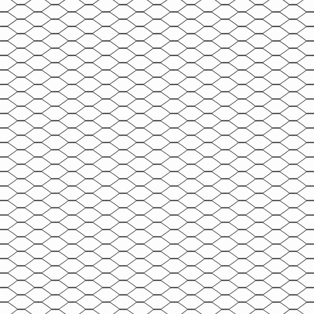 VidaXL Hexagon Hek 1,4 x 25 m PVC Grijs - 32% Korting