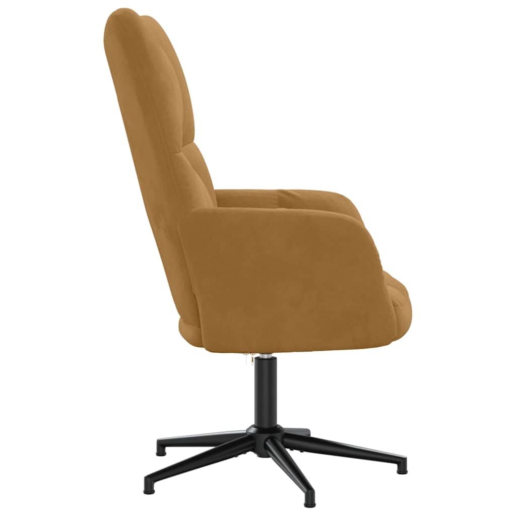 Relaxstoel Fluweel Bruin 360° Draaibaar - 34% Korting