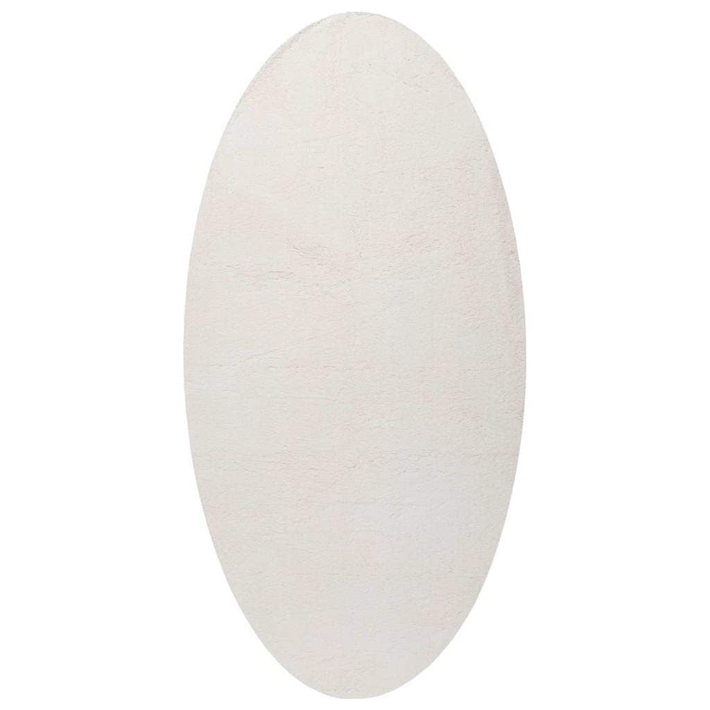 vidaXL Tapijt Crème 80 x 150 cm Polyester - 33% Korting