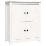 Dressoir Grenenhout Wit 83x41,5x100 cm - 54% Korting