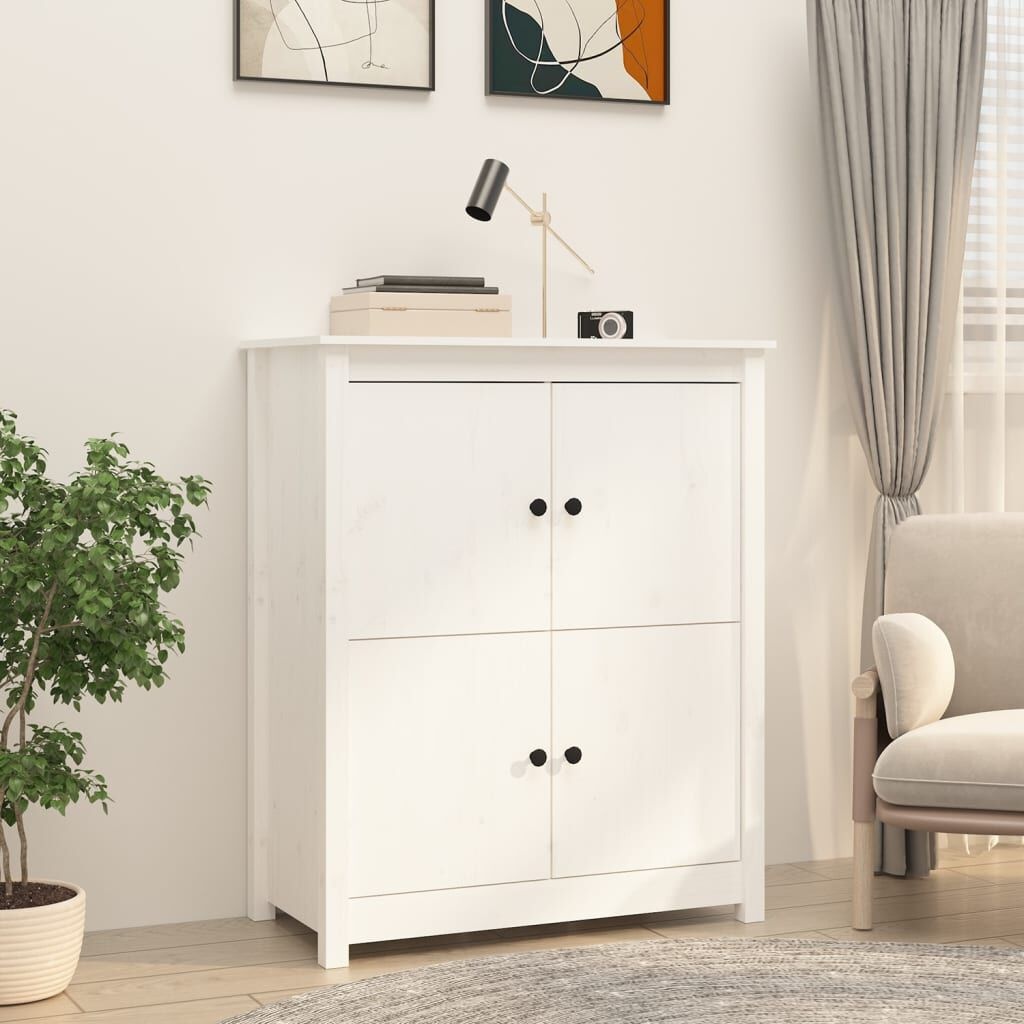 Dressoir Grenenhout Wit 83x41,5x100 cm - 54% Korting