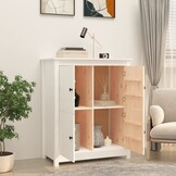 Dressoir Grenenhout Wit 83x41,5x100 cm - 54% Korting