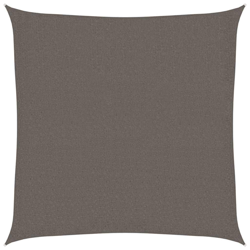 vidaXL Zonnezeil 160 g/m² 3x3 m HDPE antracietkleurig