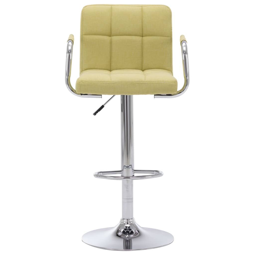 vidaXL Barstoelen 2 st stof groen