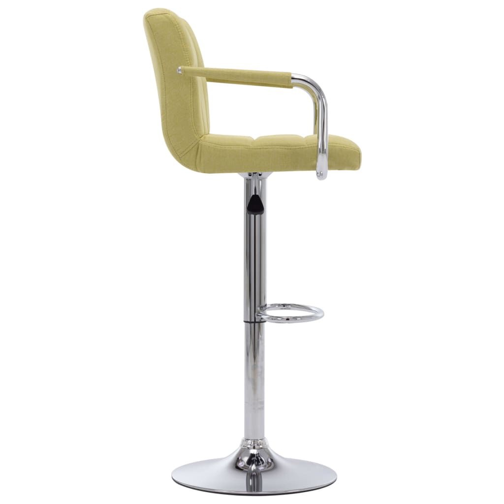 vidaXL Barstoelen 2 st stof groen