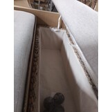 vidaXL Opbergbankjes 2 st met grijs kussen 69 cm kattenstaart